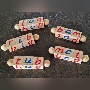 Montessori Wooden Spelling Blocks